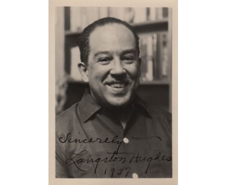HUGHES LANGSTON: (1902-1967) American Poet, Novelist & Playwright, active in the Harlem Renaissance of the 1920s and 1930s. A