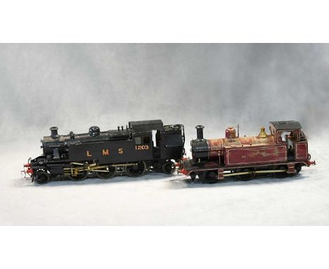 No.1203; and another model O gauge electric MR Tank locomotive 0-6-0, with mottled faded paintwork (2)Condition report: possi