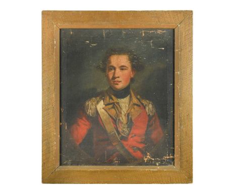 Portrait of the Reverend Thomas Brent (1758-?) half-length, in the uniform of the South Devon Militia, in a feigned painted o