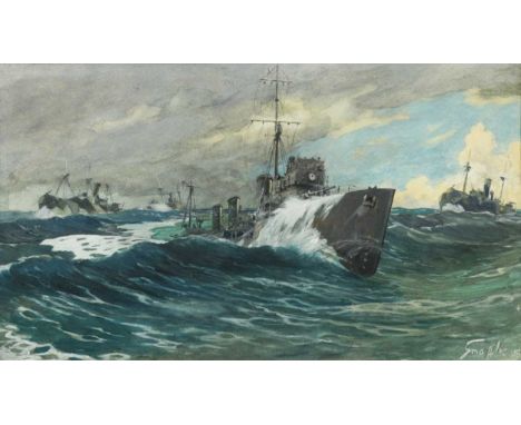 The Beef Tradesigned 'Snaffles '18' (lower right) and inscribed with title to the mountwatercolour and gouache on paper29 x 5