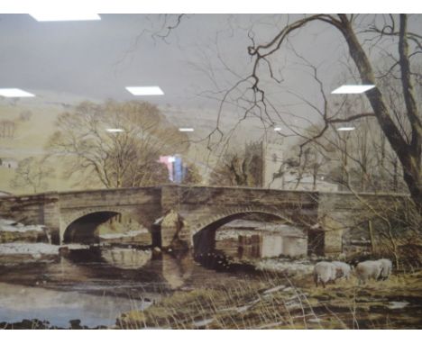 ALAN INGHAM LIMITED EDITION PRINT TOGETHER WITH A SELECTION OF ASSORTED PICTURES - ONE A/F