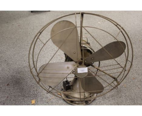 A VINTAGE GEC WIRE WORK ELECTRIC TABLE FAN A/F 