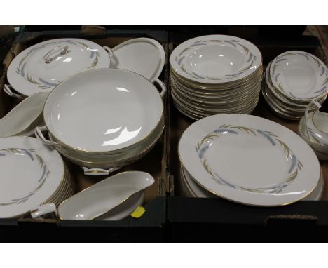 TWO TRAYS OF ROYAL WORCESTER HARVEST RING DINNER WARE 