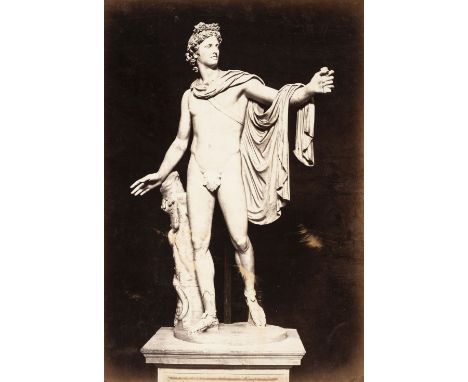 Anderson (James). Apollo Belvedere, c. 1850s, albumen print on contemporary mount, 41.5 x 28.5 cm, together with a miscellane