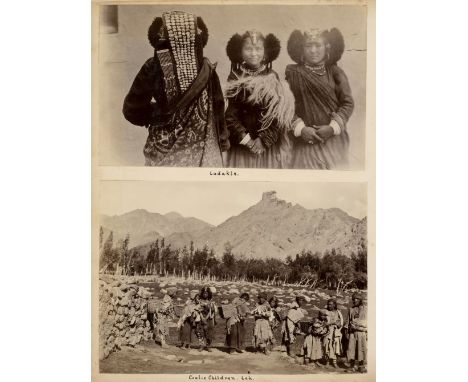 Tibet &amp; India. A group of 11 photographs of Tibet &amp; 17 of India, c. 1908-10, gelatin silver prints, being photographs