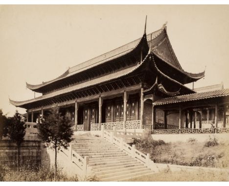China. Temple of Heaven, Canton, China, c. 1890, albumen print on card, 21.5 x 27.5 cmQTY: (1)