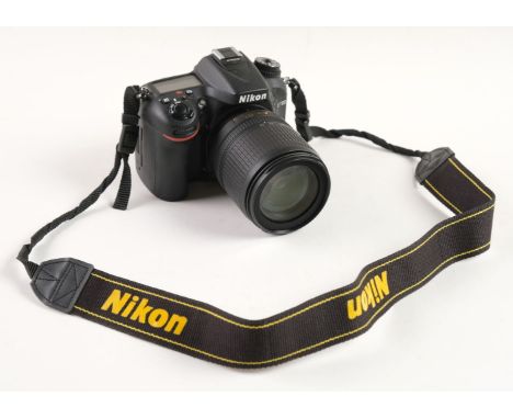 Nikon D7100. Nikon D7100 digital SLR camera (DSLR) with AF-S 18-105mm VR lens, 24.1 megapixel DX-format CMOS sensor, 51-point