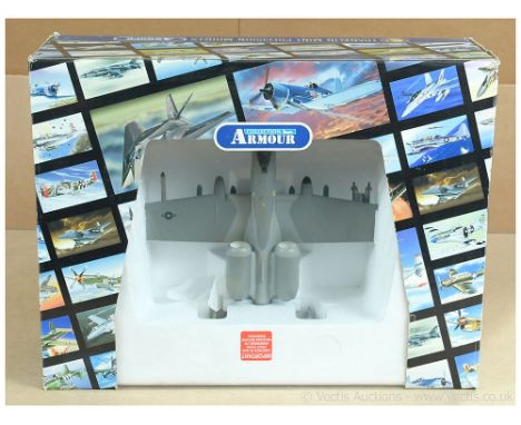 Franklin Mint Armour Collection 1/48th Scale Aircraft B11B923 A10 Warthog - two-tone grey camouflage - Near Mint in a general