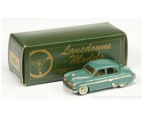 Lansdowne Models 1/43 Scale LD2 1967 Vauxhall Cresta E Series - metallic green, cream body flash, taupe interior and chrome t