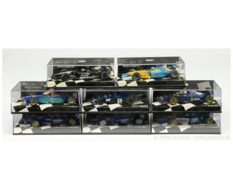 Minichamps 1/43rd scale Racing Car group to include Ligier Honda JS41 M. Brundell; Sauber Ford C15 J. Herbert; Prost Peugeot 