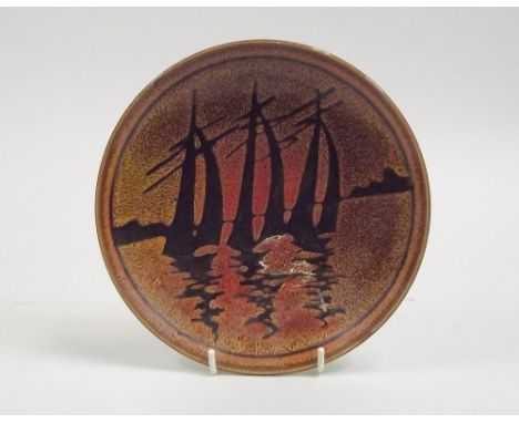 POOLE POTTERY. A Poole Pottery Aegean dish. Diameter 20cm.