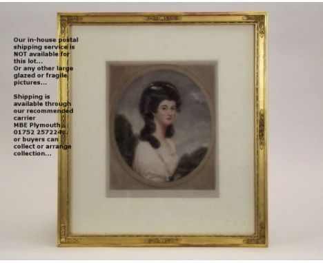 PORTRAIT PRINT. An early 20th century portrait print after the original, signed in pencil George P. James. 30 x 25cm.