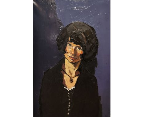 Sir Kyffin Williams, RA, British, (1918 - 2006), oil on canvas, 'Jolanta', monogrammed KW, label verso, framed. Accompanied b
