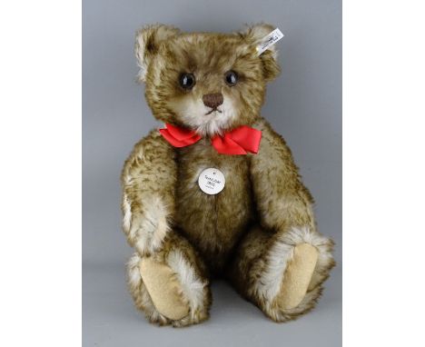 A STEIFF TEDDY BEAR, 1926, limited edition no. 03002/5000, reproduced in 1991/1992 after the 'Happy Anniversary Bear', grey b