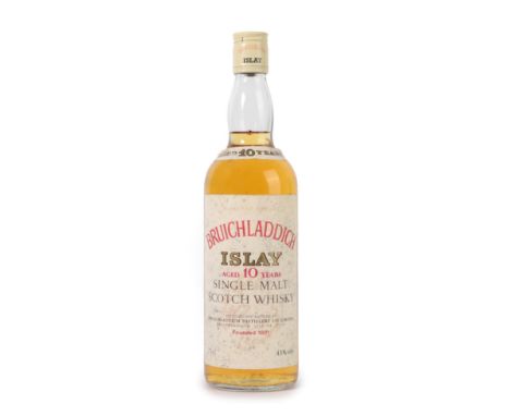 Bruichladdich 10 Years Old Islay Single Malt Scotch Whisky, early 1980s bottling, 43% vol 75cl (one bottle)