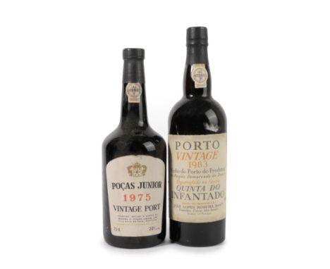 Pocas Junior 1975 Vintage Port (one bottle), Quinta Do Infantado 1983 Vintage Port (one bottle) (2)