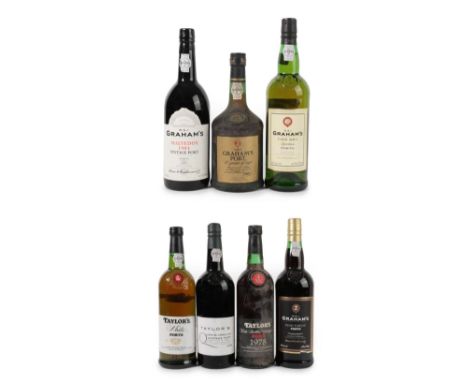 Taylor's Late Bottled Vintage Port 1978 (one bottle), Taylor's Quinta De Vargellas Port 1986 (one bottle), Taylor's White Por