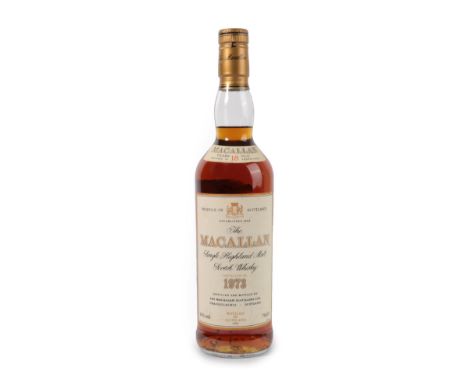 The Macallan Single Highland Malt Scotch Whisky 18 Years Old, distilled 1973, bottled 1991, 43%, 70cl, matured in sherry wood