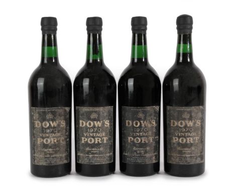 Dow's 1970 Vintage Port (four bottles) 