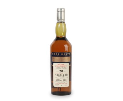 Mortlach 1978 20 Years Old Speyside Single Malt Scotch Whisky, bottled for Diageo's Rare Malts Selection, distilled in 1978, 