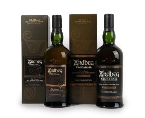 Adrbeg Uigeadail Islay Single Malt Scotch Whisky, 54.2% vol 70cl, in original cardboard sleeve (one bottle), Adrbeg Corryvrec