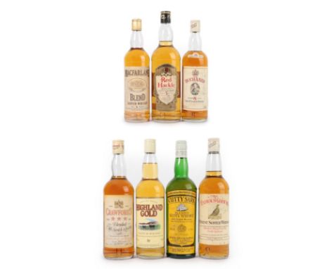 Cutty Sark Blended Scotch Whisky, 1980s bottling, 40% vol 75cl (one bottle), Macfarlane Blend Scotch Whisky, 1980s bottling, 