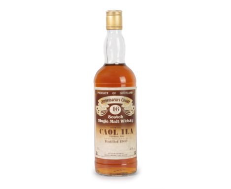 Caol Ila 1969 16 Years Old Scotch Single Malt Whisky, Gordon &amp; MacPhail Connoisseurs Choice bottling, 40% vol 75cl (one b