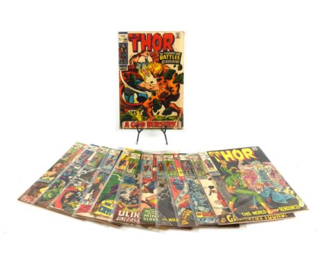 The Mighty Thor: a group of 21 early silver-age issues (Marvel Comics, 1969 onwards). A collection of early scarce The Mighty