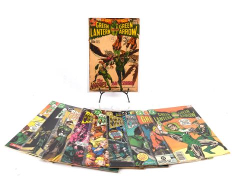 Green Lantern co-starring Green Arrow: a group of 17 issues featuring rare anti-drugs issues (Dc Comics, 1971 onwards).From t