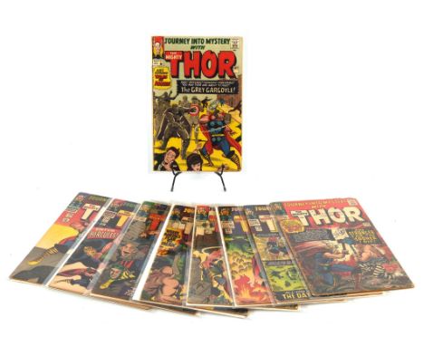 Journey Into Mystery starring the Mighty Thor: a group of 9 issues featuring rare Silver-age issues and 1st appearances (Marv