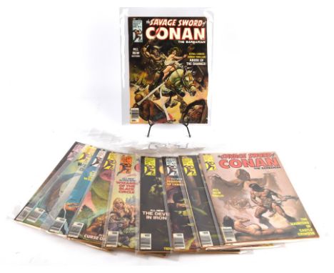 The Savage Sword of Conan the Barbarian Nos 11 - 20 Curtis US editions (Marvel Comics / Curtis, 1975-76).From the Peter Judge