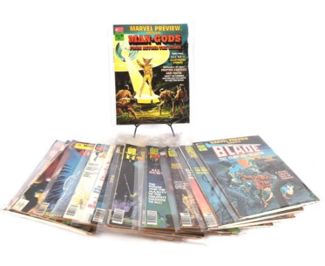 Marvel Preview Presents: a group of 17 Curtis US editions (Marvel Comics / Curtis, 1975-6).From the Peter Judge Comic collect