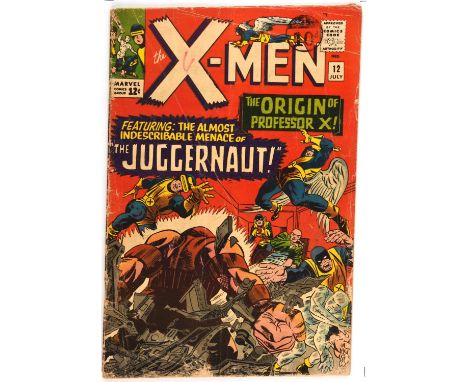 The X-Men No. 12 featuring a the first appearance of the Juggernaut (Marvel Comics, 1967).Key marvel 1st appearance issue fea