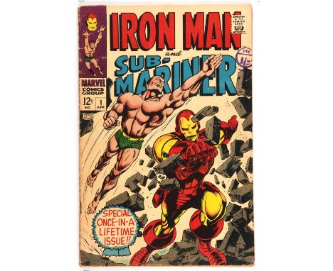 Iron Man and Sub-Mariner No. 1 (Marvel comics, April 1968).Key Marvel first issue. Predates the publication of both Iron Man 