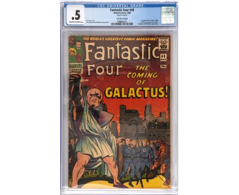 Fantastic Four No. 48 CGC Grade 0.5 featuring 1st appearance of the Silver Surfer with a classic Jack Kirby cover (Marvel com