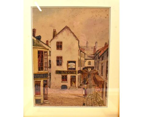 EDWIN ROBERT BEATTIE (British b.1845-d.1917); four watercolours comprising 'The Shambles from Lancaster Road', 28 x 48cm, 'Th
