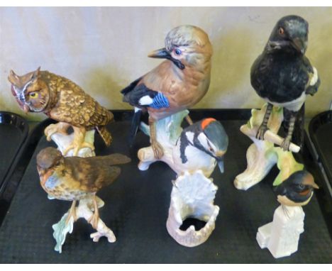 Six Goebel figures of birdss 