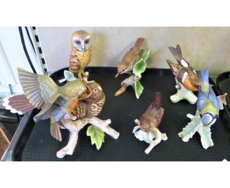 Six Goebel figures of birds