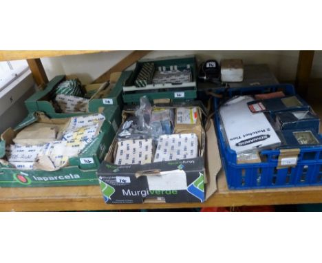 A large quantity of nuts, bolts, wood screws, adjustable spanner, camera etc (9)