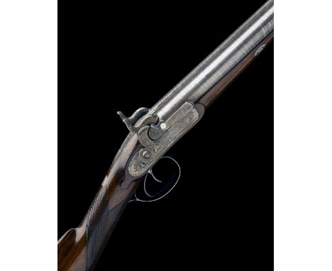 EX W. KEITH NEAL: JOHN MANTON, LONDON A FINE CASED 15-BORE PERCUSSION DOUBLE-BARRELLED SHOT &amp; BALL GUN WITH ADDITIONAL SP