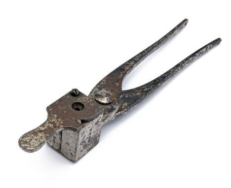 J. RIGBY &amp; CO, LONDON AN EXTREMELY RARE NICKEL-PLATED 4-BORE BALL-MOULD, serial no. 15652, circa 1878, the squared steel 