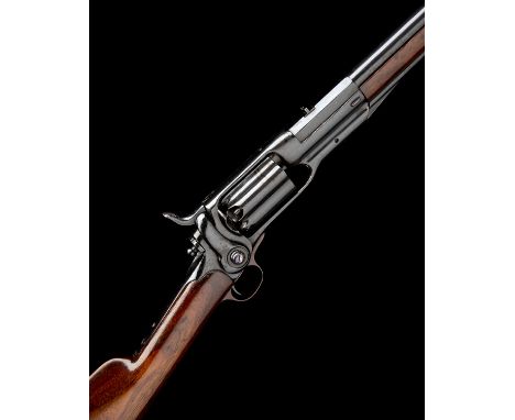 COLT, USA A .56 PERCUSSION REVOLVING CARBINE, MODEL '1855', serial no. 2245, circa 1856-64 and probably cut down from an Arti