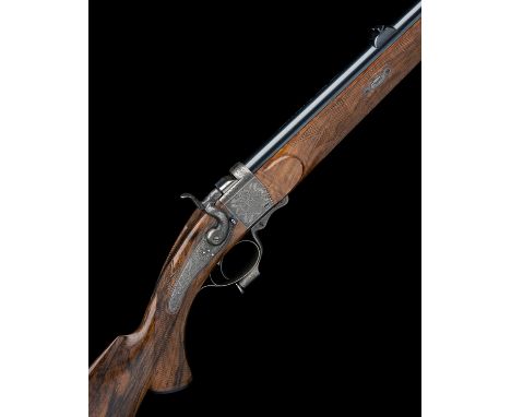 ALEX. HENRY A FINE .22 HORNET 'BEST QUALITY' 1865 PATENT MINIATURE EXPRESS FALLING-BLOCK SPORTING RIFLE, serial no. 4757, 25 