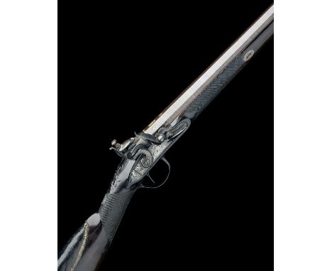 D. EGG, LONDON  A FINE 16-BORE FLINTLOCK SINGLE-BARRELLED SPORTING-GUN, no visible serial number, circa 1795, with expertly r