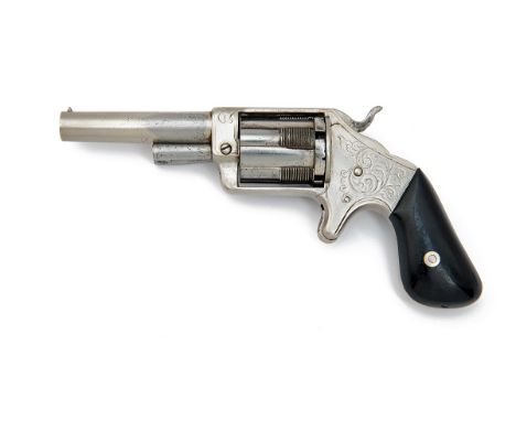 BROOKLYN ARMS CO, USA A .32 RIMFIRE FIVE-SHOT REVOLVER WITH SLIDING CHAMBERS, MODEL 'SLOCUM'S PATENT', serial no. 8447, circa