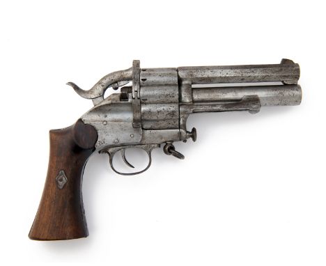 A 10mm PINFIRE & .577 BOXER COMBINATION TEN-SHOT REVOLVER, UNSIGNED, MODEL 'LE-MAT PATENT', serial no. 111, circa 1870, with 