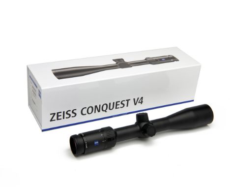 ZEISS AN NEW AND UNUSED 'CONQUEST V4 3-12X44' TELESCOPIC SIGHT, serial no. 4820489, with ZBR-1 reticule, in its makers carton