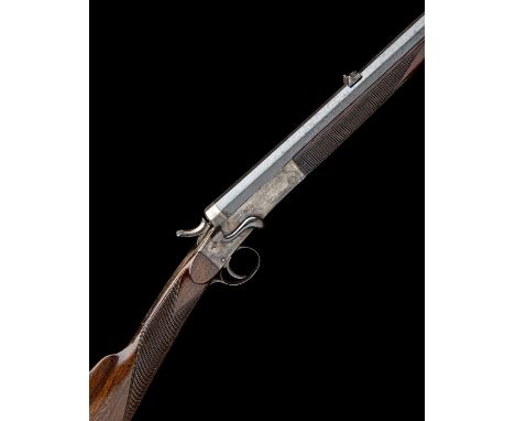 WILLIAM EVANS (FROM PURDEY'S) A CASED .297 / .250 (ROOK) SINGLE-BARRELLED SIDELEVER HAMMER ROOK & RABBIT RIFLE, serial no. 65