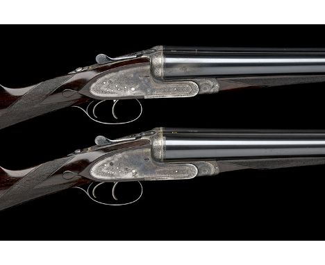 HENRY ATKIN LTD. A PAIR OF 12-BORE 'THE RALEIGH' SIDELOCK EJECTORS, serial no. 2696 / 7, 28in. nitro barrels, ribs engraved '