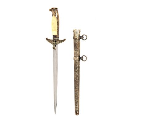 ALCOSO, SOLINGEN A RARE WW2 GOVERNMENT OFFICIAL'S DRESS DAGGER, a Third Reich dress dagger for senior Government Officials, f